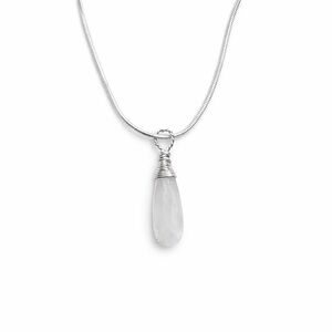 N1150 S925 Moonstone Snake Chain Necklace
